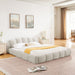 Upholstered Platform Bed Frame, Low Profile Floor Bed, No Box Spring Required Home Essentials