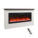 65" Electric Fireplace With Wall Mantel, 50" Fireplace Insert Heater, Remote Control, Timer For Living Room - Antique White Home Essentials