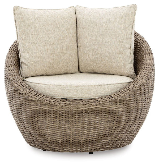 Danson - Swivel Lounge w/Cushion (Set of 2) - Beige Signature Design by Ashley®