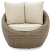 Danson - Swivel Lounge w/Cushion (Set of 2) - Beige Signature Design by Ashley®