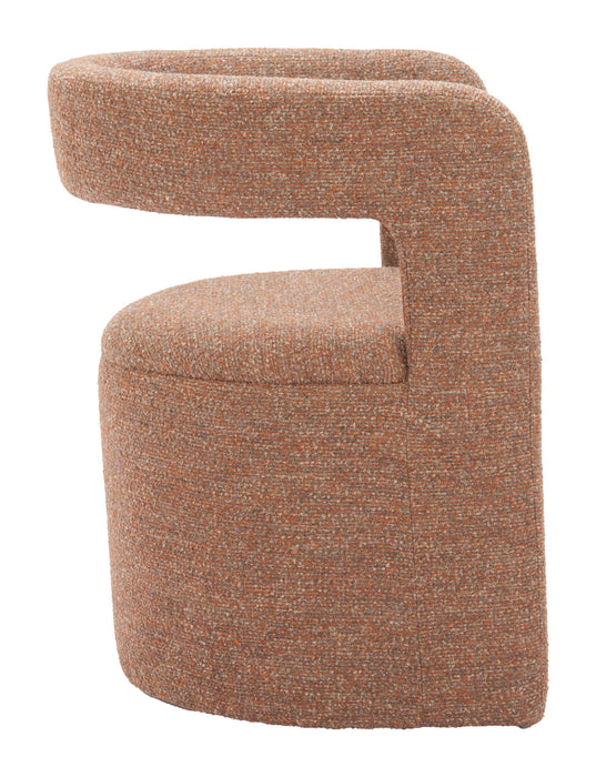 Atria - Accent Chair & Ottoman - Tawny Brown Zuo Modern