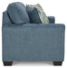 Cashton - Loveseat - Blue Signature Design by Ashley®