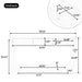 Console Table With 3 Drawers, Display Shelf, Curved Legs - Walnut Noble House