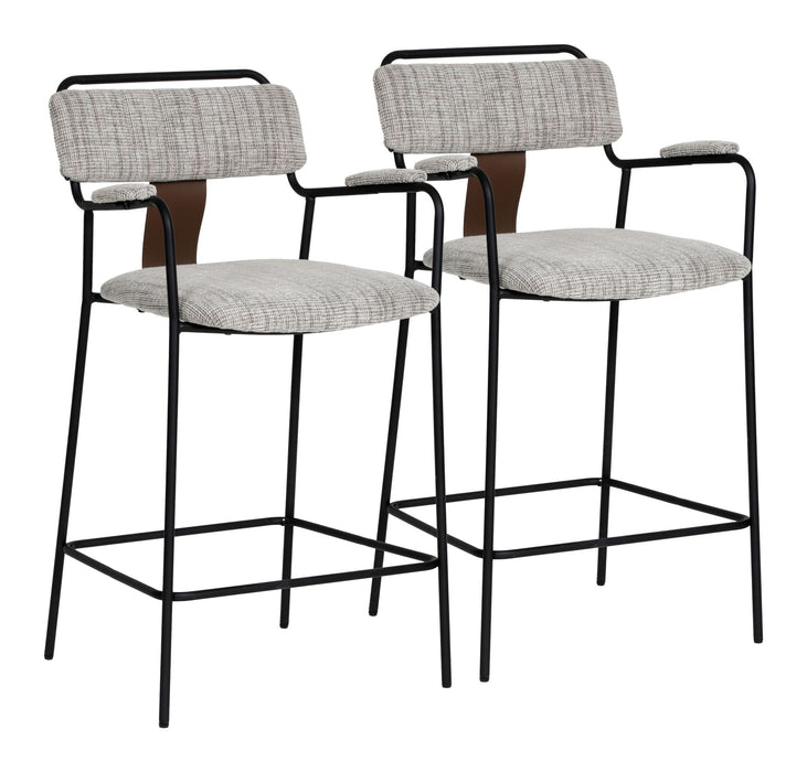 Couva - Stool (Set of 2) Zuo Modern