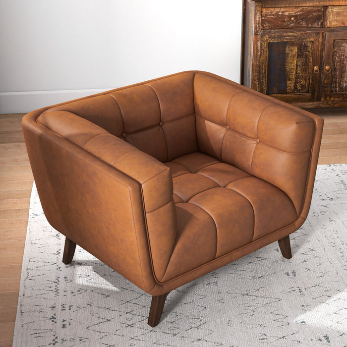 Addison Mid Century Modern Lounge Chair - Beige