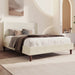Upholstered Modern Platform Bed With Wingback Headboard Hearth and Haven