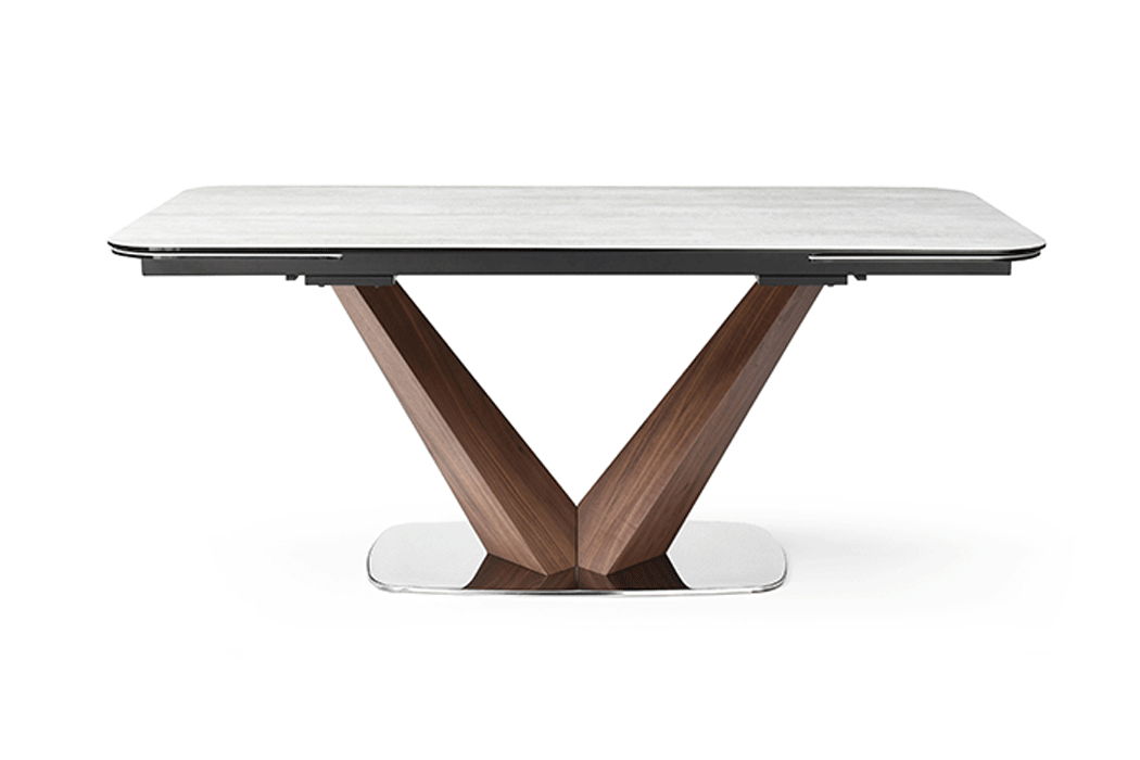 9188 - Dining Table With Extensions - White Extravaganza Collection