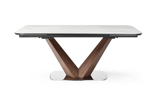 9188 - Dining Table With Extensions - White Extravaganza Collection