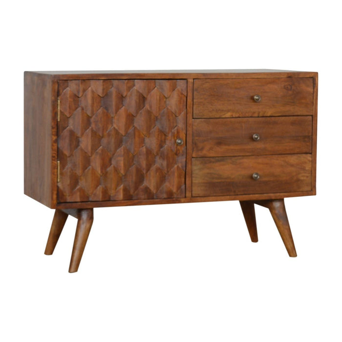 Solid Wood Carved Sideboard