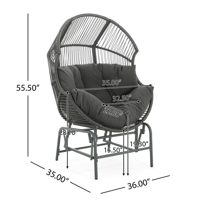 Palos - Outdoor Wicker Glider Chair