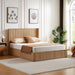 Wave Pattern Headboard Platform Bed Frame Hearth and Haven