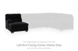 SimpleJoy - LAF Corner Chaise - Onyx Signature Design by Ashley®