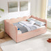 Gingham Daybed With USB Charging Port, Wave-Shaped Design Home Essentials