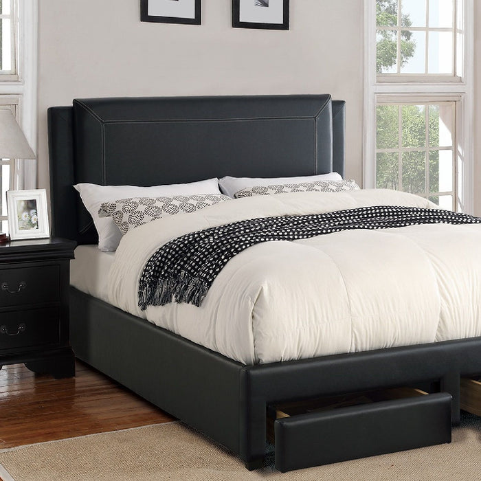 Modern Bed With Storage Drawers Home Essentials