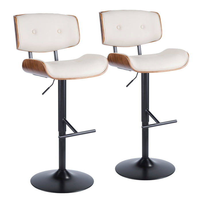 Lombardi - Mid Century Modern Adjustable Barstool