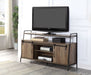 Rashawn - TV Stand - Rustic Oak & Black ACME