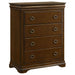 Leonide - 4 Drawer Chest - Cherry Furniture Max