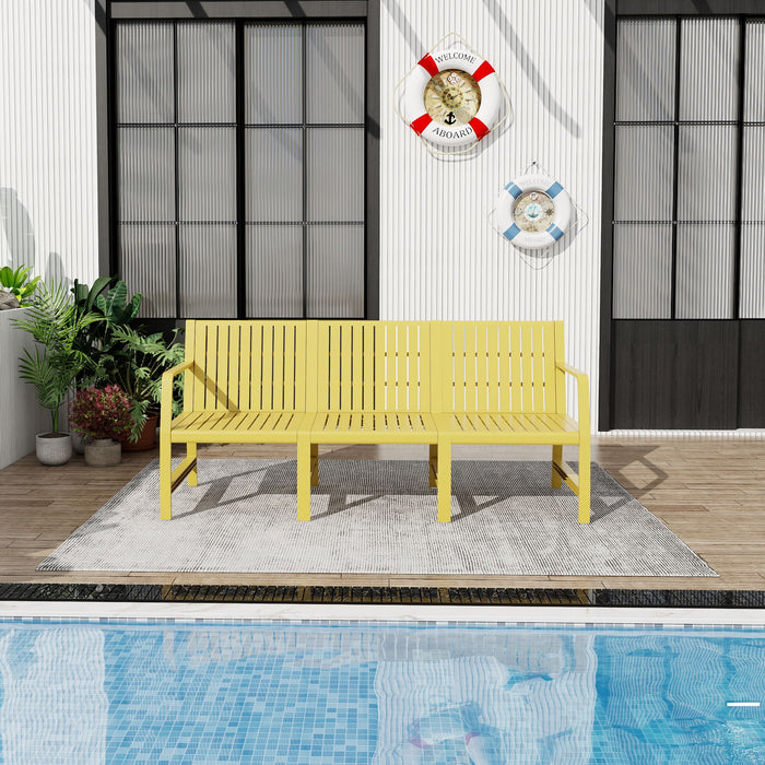 1 Piece Indoor / Outdoor 3 Seater Sofa, UV-Resistant, Waterproof And Durable Home Essentials