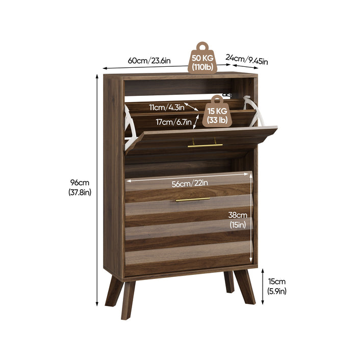 Flip Top Shoe Cabinet Home Essentials