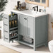 Modern Bathroom Vanity With Sink Top, 2 Doors And 2 Drawers Hearth and Haven
