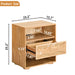 Nightstand With USB Ports & Outlet Hole, End Table With Drawer Home Essentials