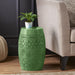 12" Outdoor Lace Cut Side Table Noble House