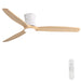 52" Ceiling Fan With Light, Dimmable DC Reversible Motor, 3 Blades Daily Nest