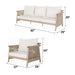 Zira - 5 Piece Patio Sofa Set - Beige Acme