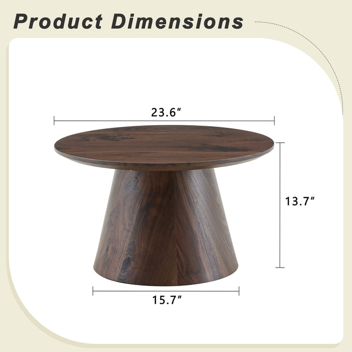 Circular Coffee Table With Adjustable Feet Home Essentials