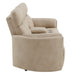 Elison - Motion Loveseat With Console - Dark Beige Polish Microfiber ACME