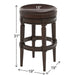 Rustic Elegance Backless Swivel Stool Home Essentials