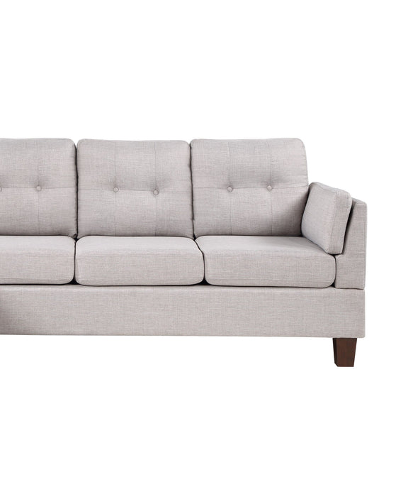 Dalia - Linen Modern Sectional Sofa With Left Facing Chaise