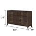 Kenzo - 6 Drawer Dresser - Walnut Matrix Furniture Group