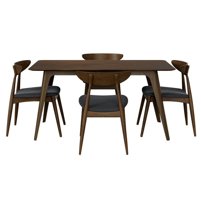 5 Piece Dining Set With Ergonomic Chairs