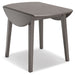 Shullden - 5 Pc. - Drop Leaf Table, 4 Side Chairs - Gray Signature Design by Ashley®