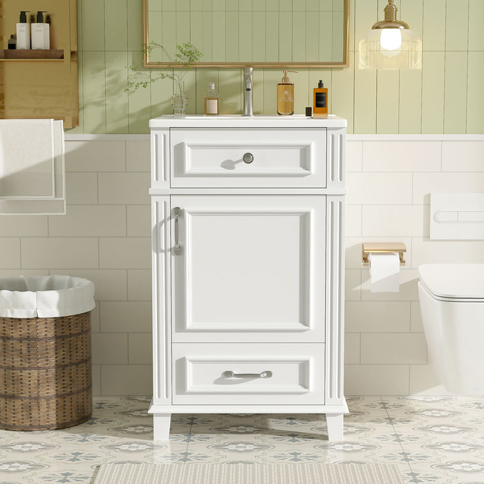 Bathroom Vanity With Sink, Drawer & Soft Closing Door Hearth and Haven