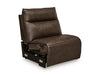 ModZ - Power Armless Recliner With Adjustable Headrest - Chocolate Benchcraft®