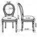 Upholstered With Round Back Dining Chairs (Set of 2) Home Essentials