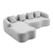 Modular L-Shape Sectional Sofa With Curved Chaise Home Essentials