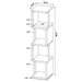 4 Tier Bookcase With Accents Furniture Max
