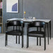 Modern Dining Upholstered Barrel Chair With Curved Back And Armrests Home Essentials