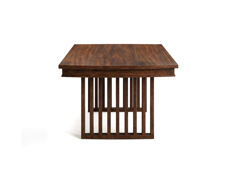 Reena - Extendable Trestle Dining Table - Rich Brown Magnussen Furniture
