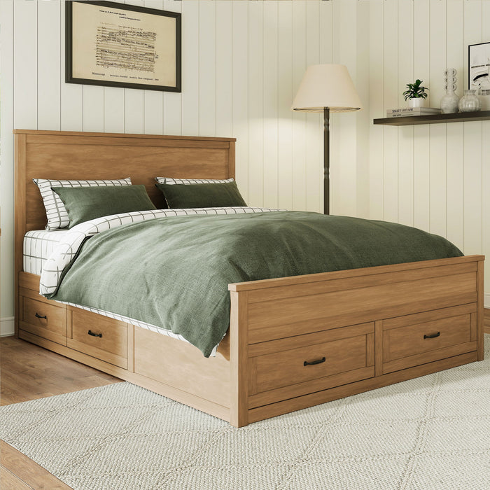 Storage Bed Frame With 6 Drawers