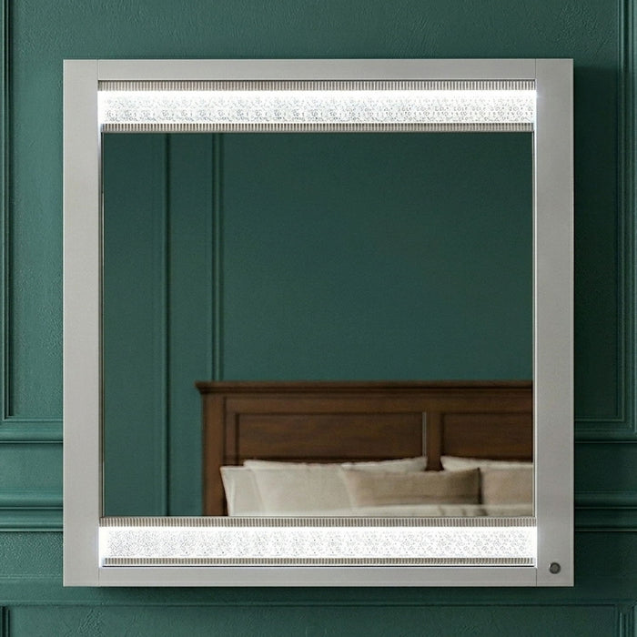 Glam - Mirror & LED Lighting (Includes Mirror Only) - White Matrix Furniture Group
