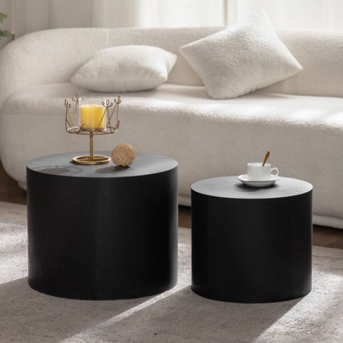 Round Nesting Coffee Table For Small Space (Set of 2) Home Essentials