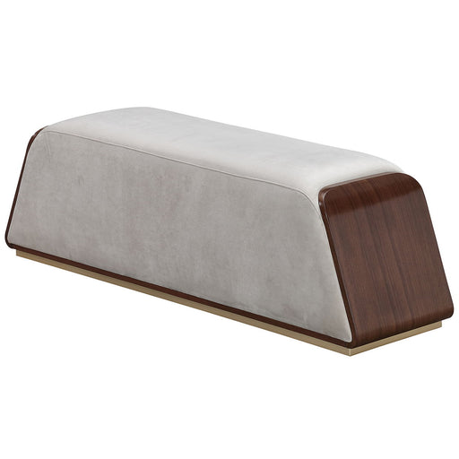 Houston - Accent Bench - Porcini / Walnut Michael Amini