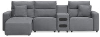 Modmax II - Reclining Sectional - Salt And Pepper Signature Design by Ashley®