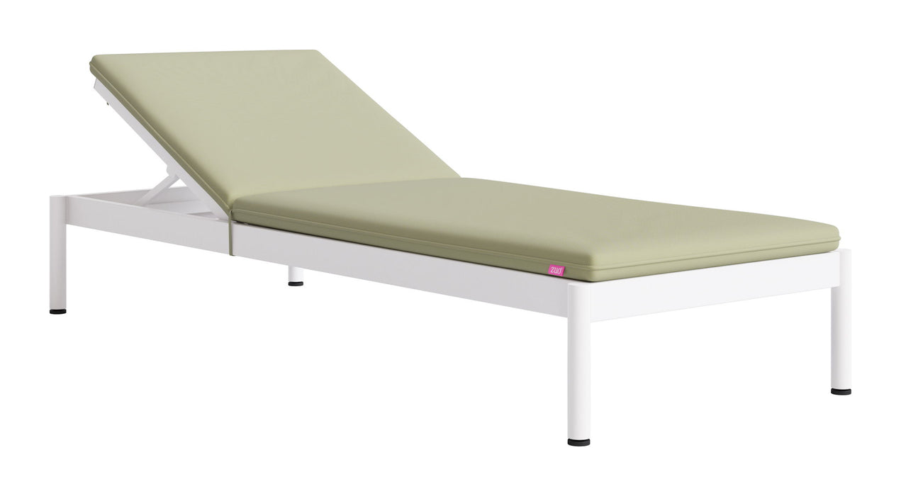Lychee - Chaise Lounge - Green / White Zuo Modern