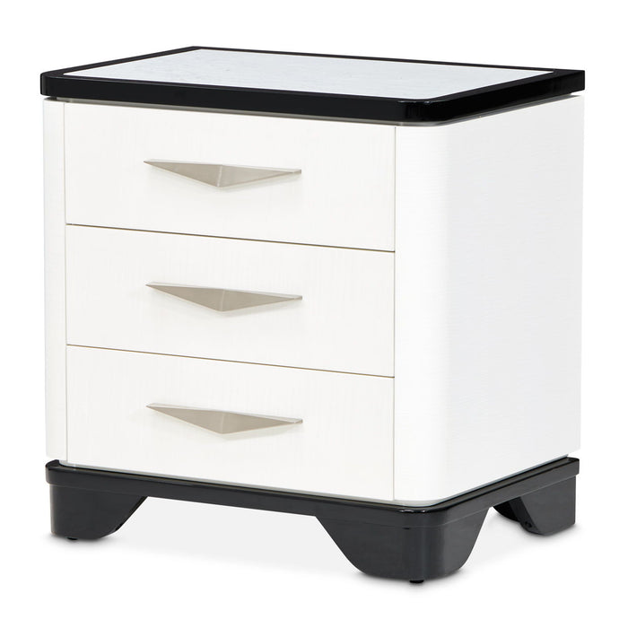 Tuxedo - 3-Drawer Nightstand - Piano Keyboard