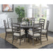 Upholstered Dining Chairs (Set of 2) - Brown - Wood Emerald Home